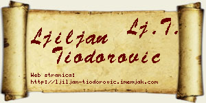Ljiljan Tiodorović vizit kartica